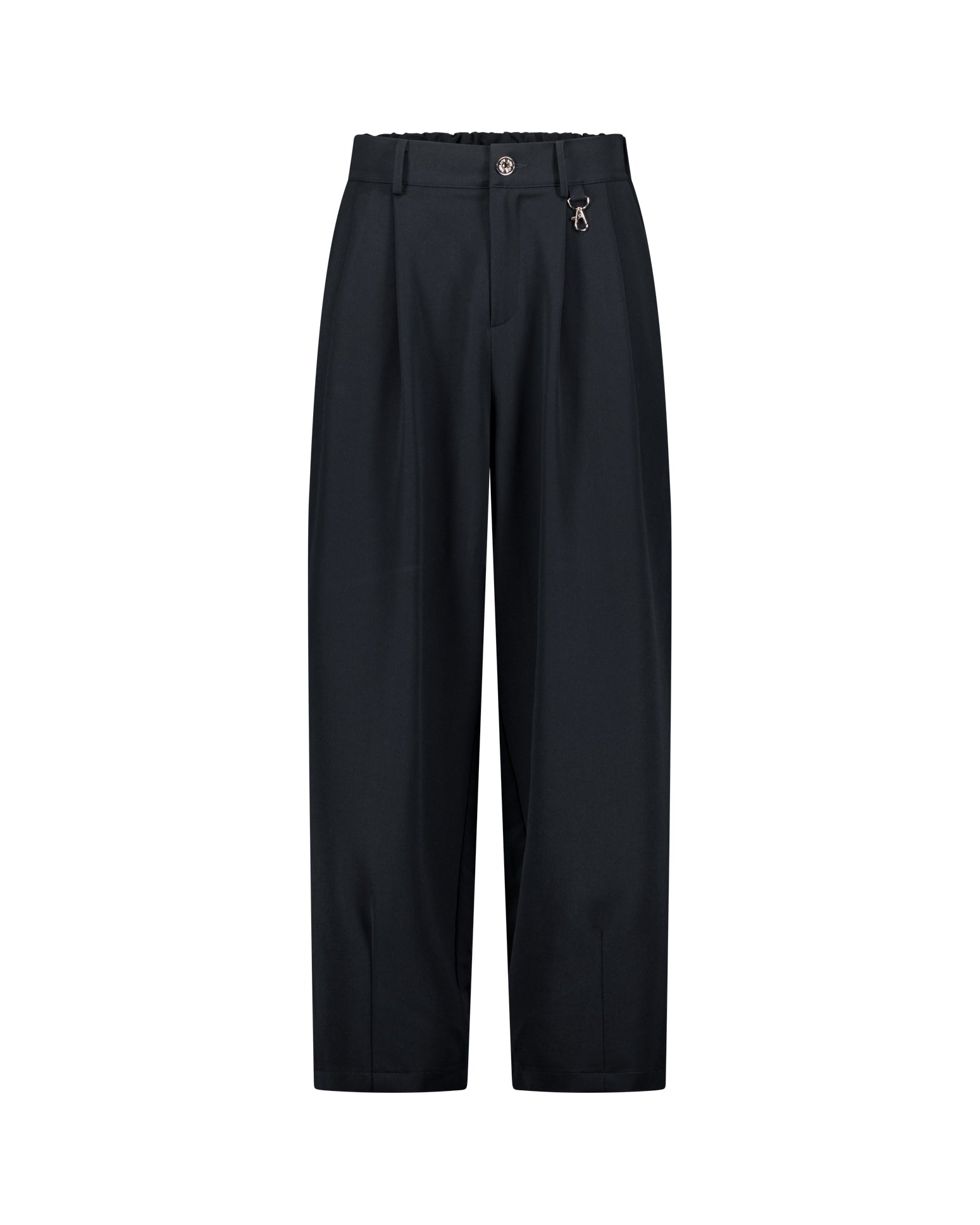 PLEATED PANTS – NAVY BLUE
