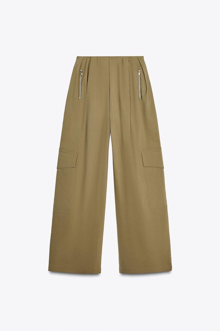 RELAXED-FIT PLEATED PANTS