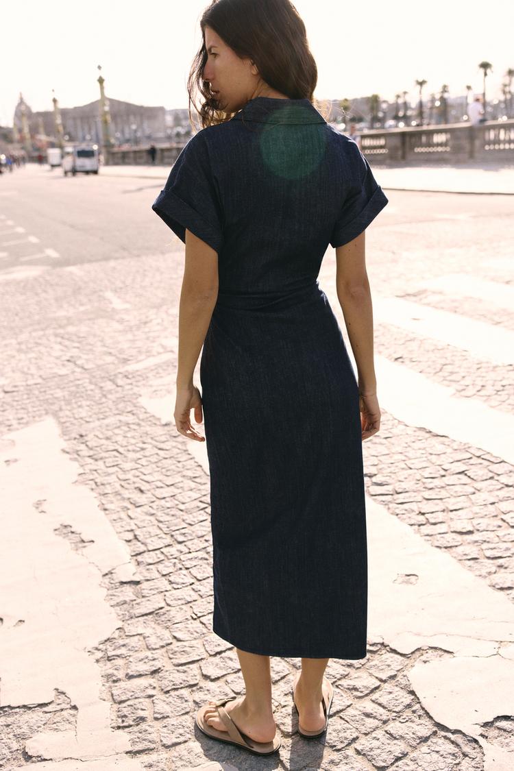 Z1975 MID-LENGTH DENIM DRESS