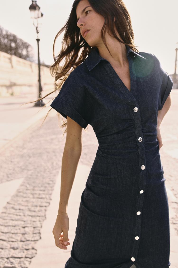 Z1975 MID-LENGTH DENIM DRESS