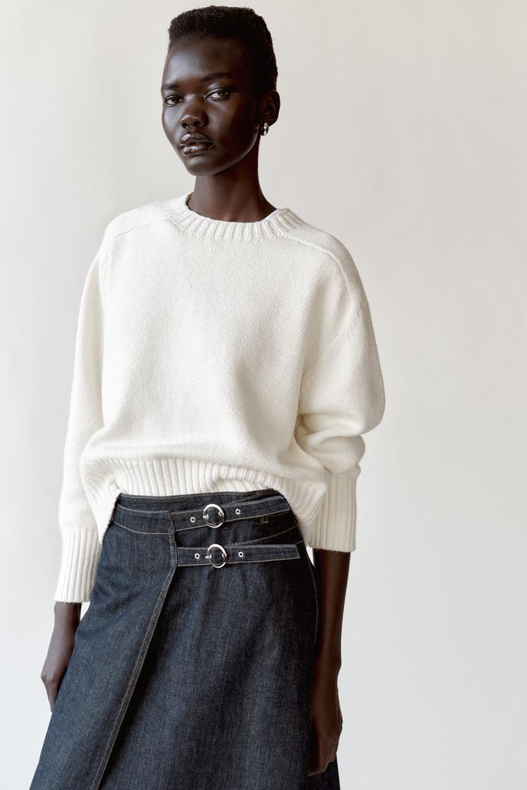Z1975 CROSSED DENIM SKIRT