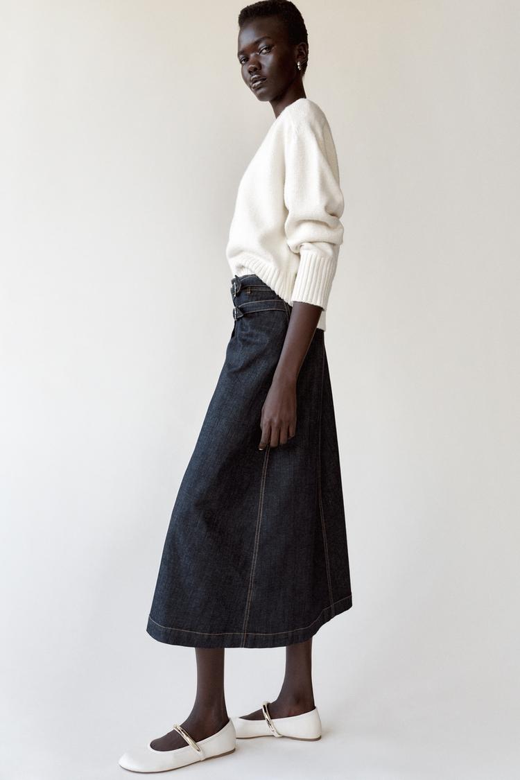 Z1975 CROSSED DENIM SKIRT