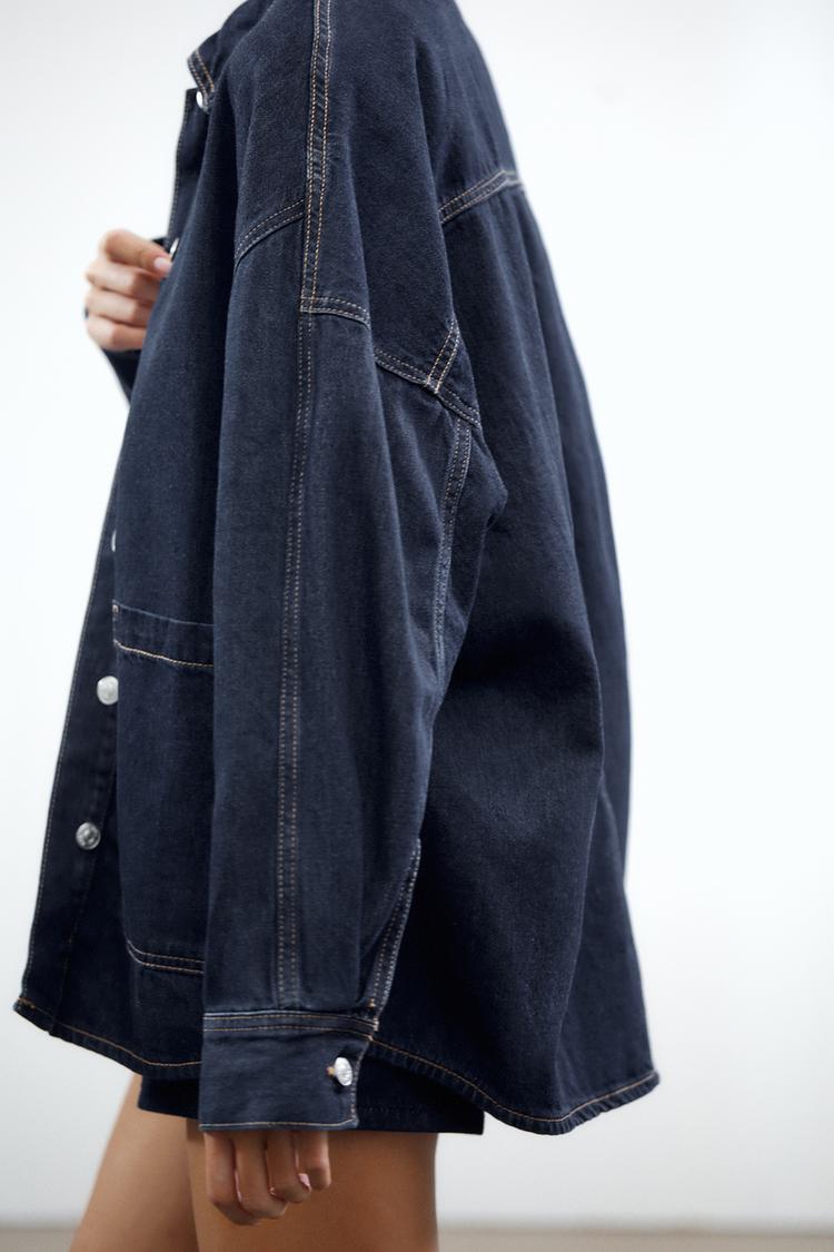 OVERSIZED TRF DENIM OVERSHIRT