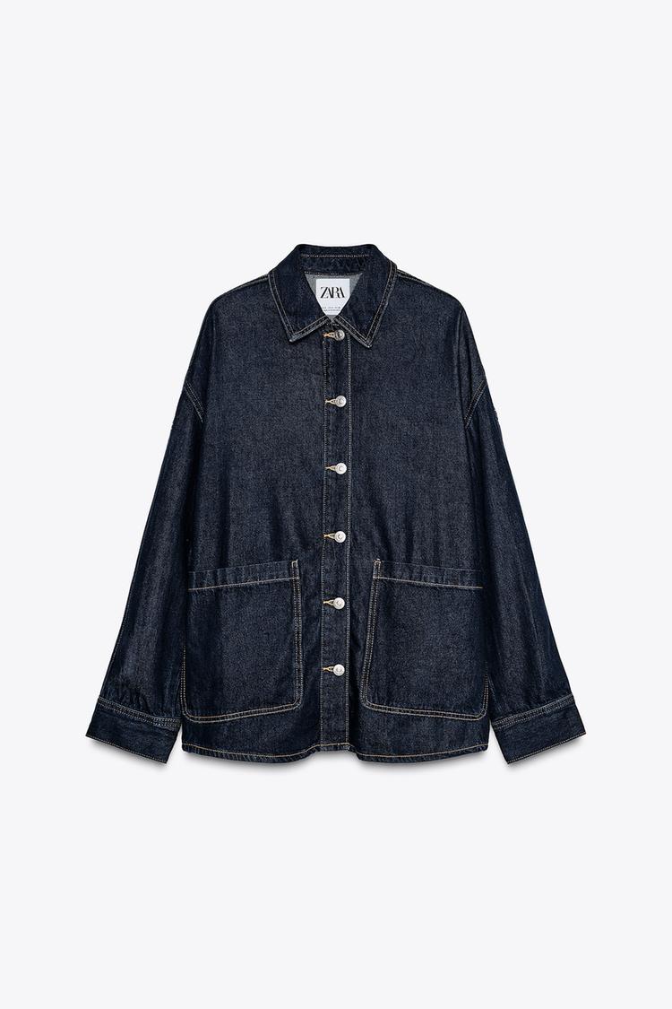 OVERSIZED TRF DENIM OVERSHIRT