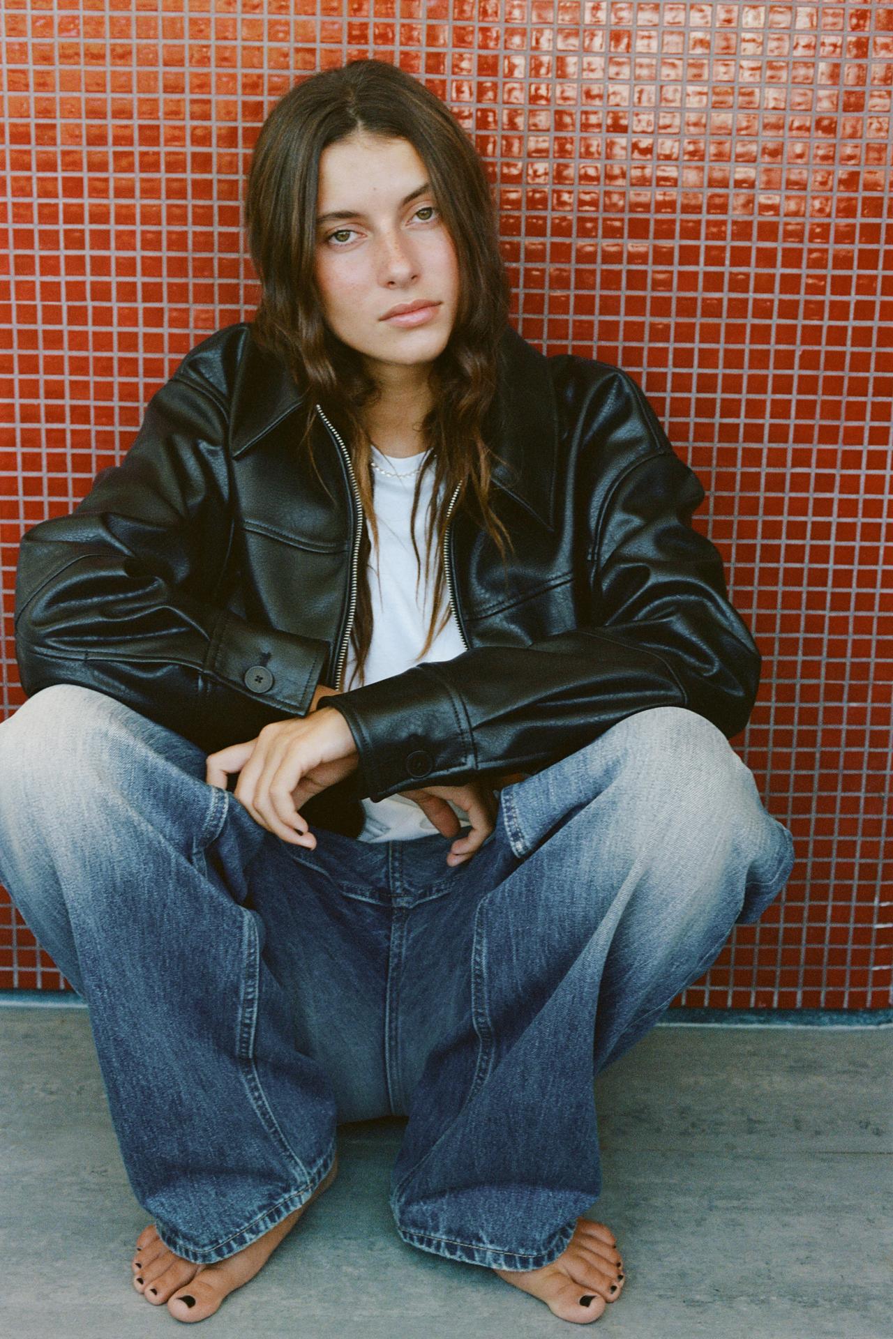 SYNTHETIC AVIATOR JACKET