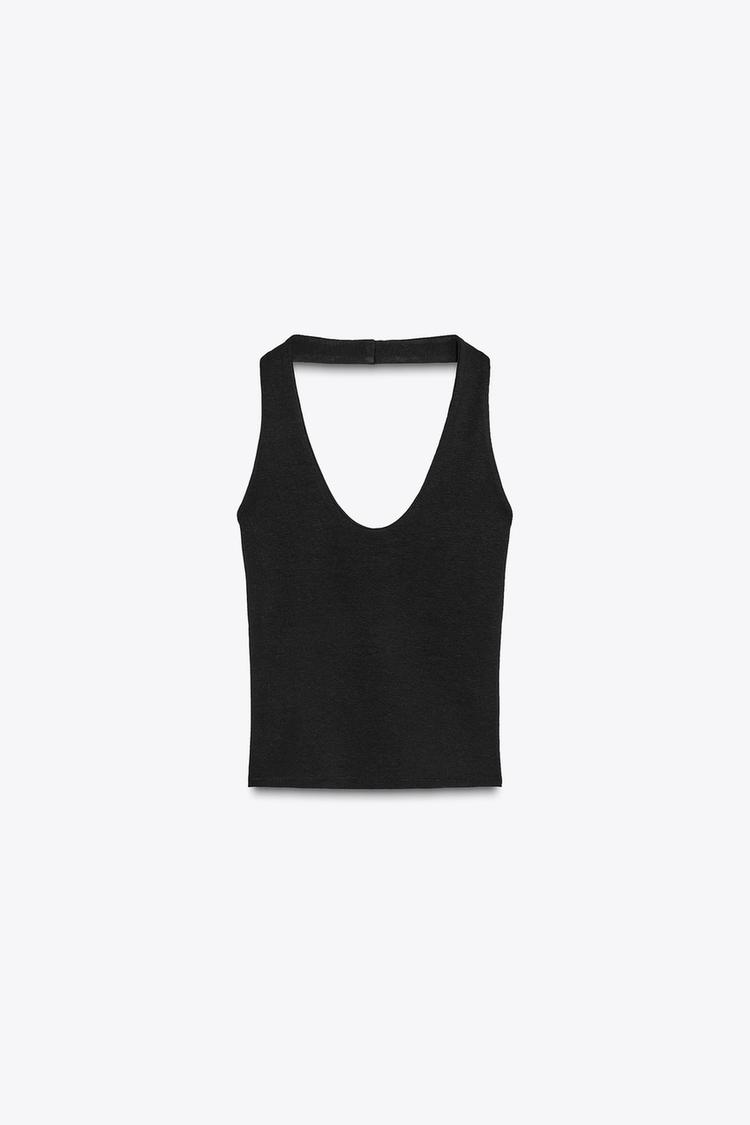 HALTERNECK TANK TOP