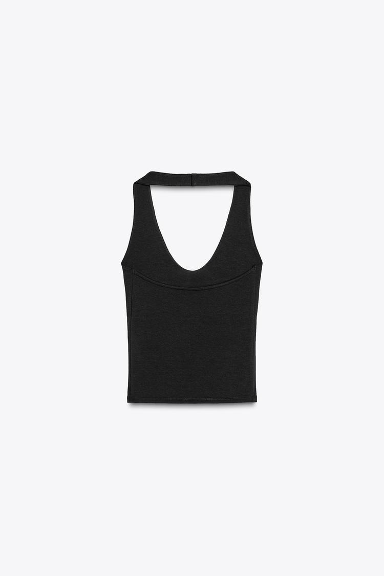 HALTERNECK TANK TOP