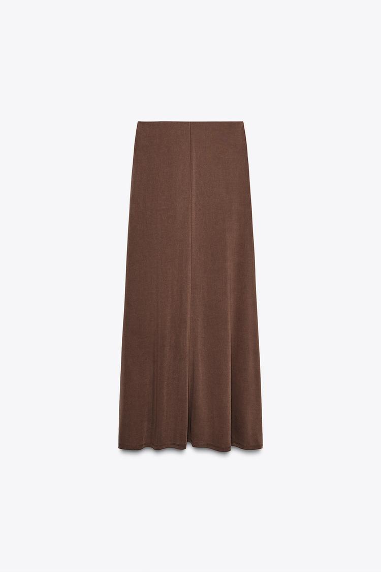 MIDI SKIRT IN FLOWY FABRIC