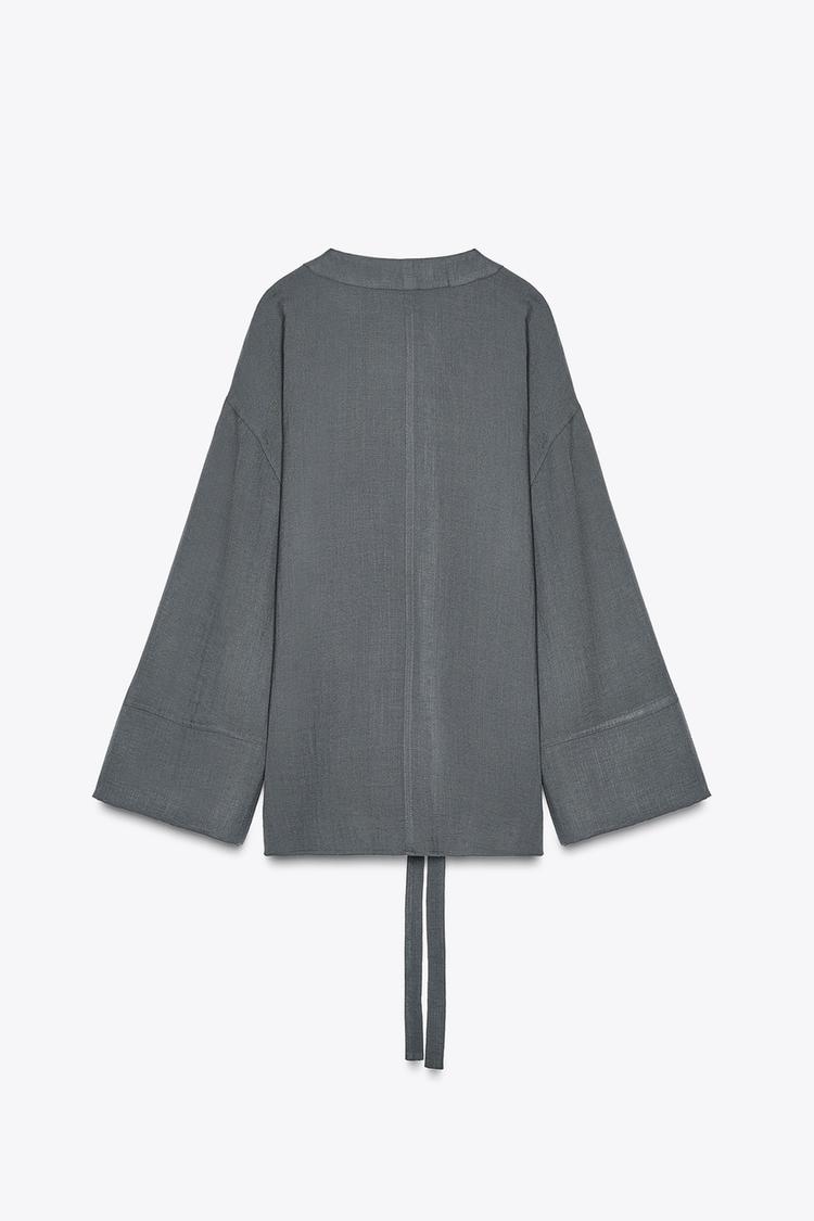 KIMONO JACKET WITH SIDE TIE