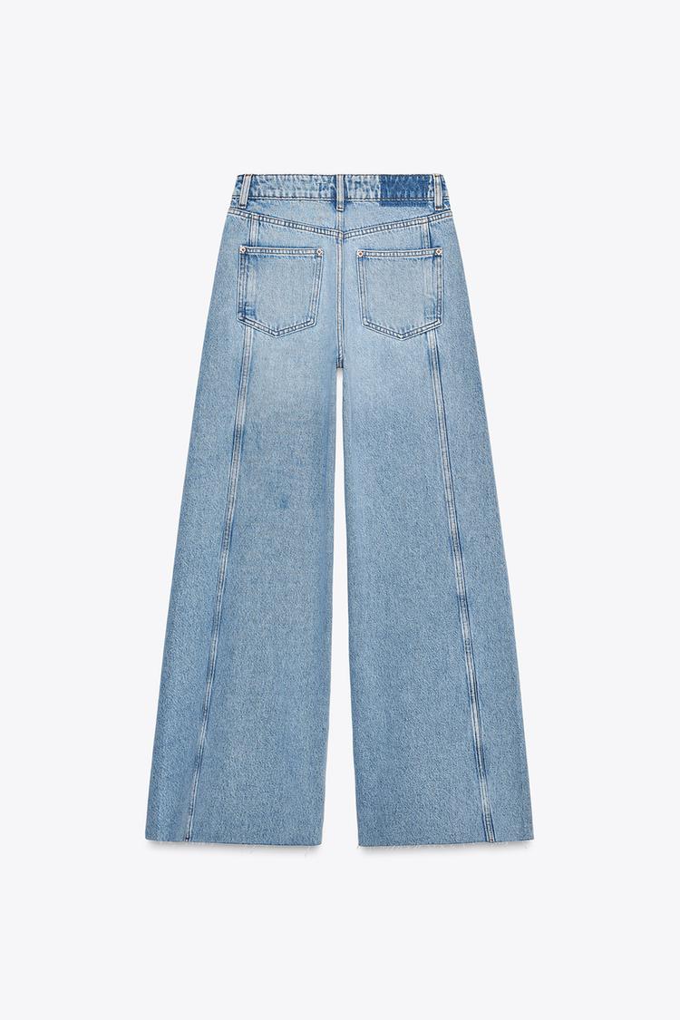 Z1975 JEANS WIDE LEG REGULAR WAIST CUT-OFF