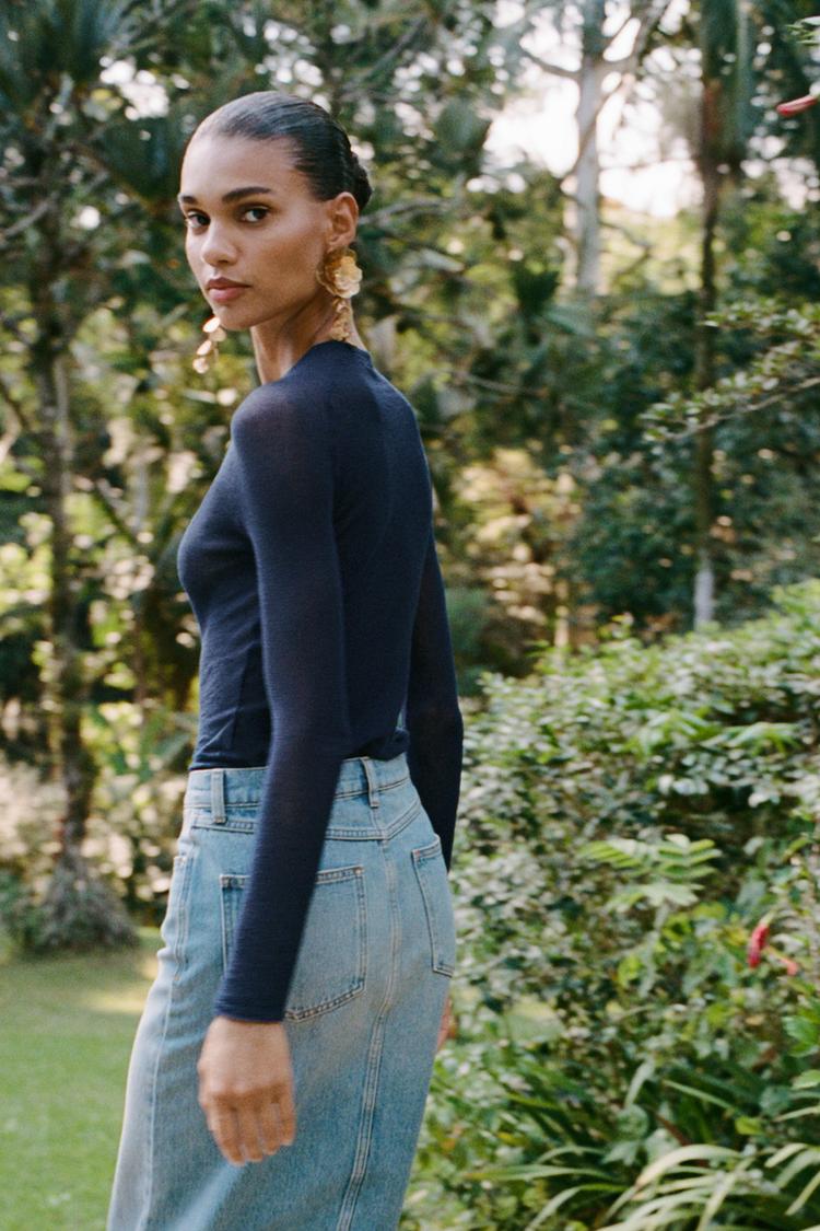 Z1975 MID-LENGTH DENIM SKIRT