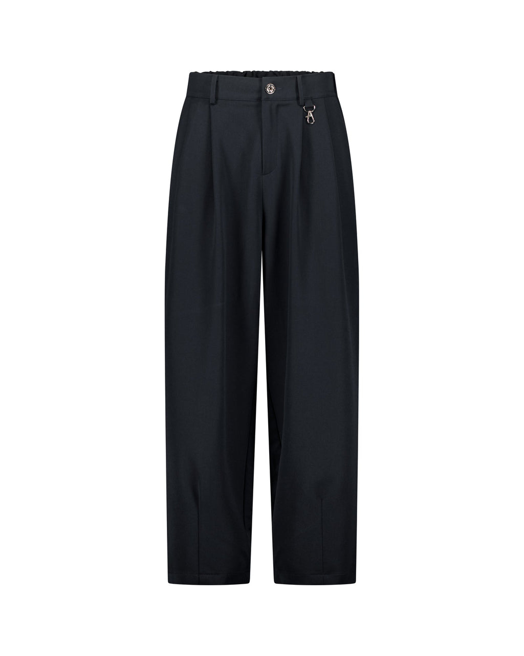 PLEATED PANTS – NAVY BLUE