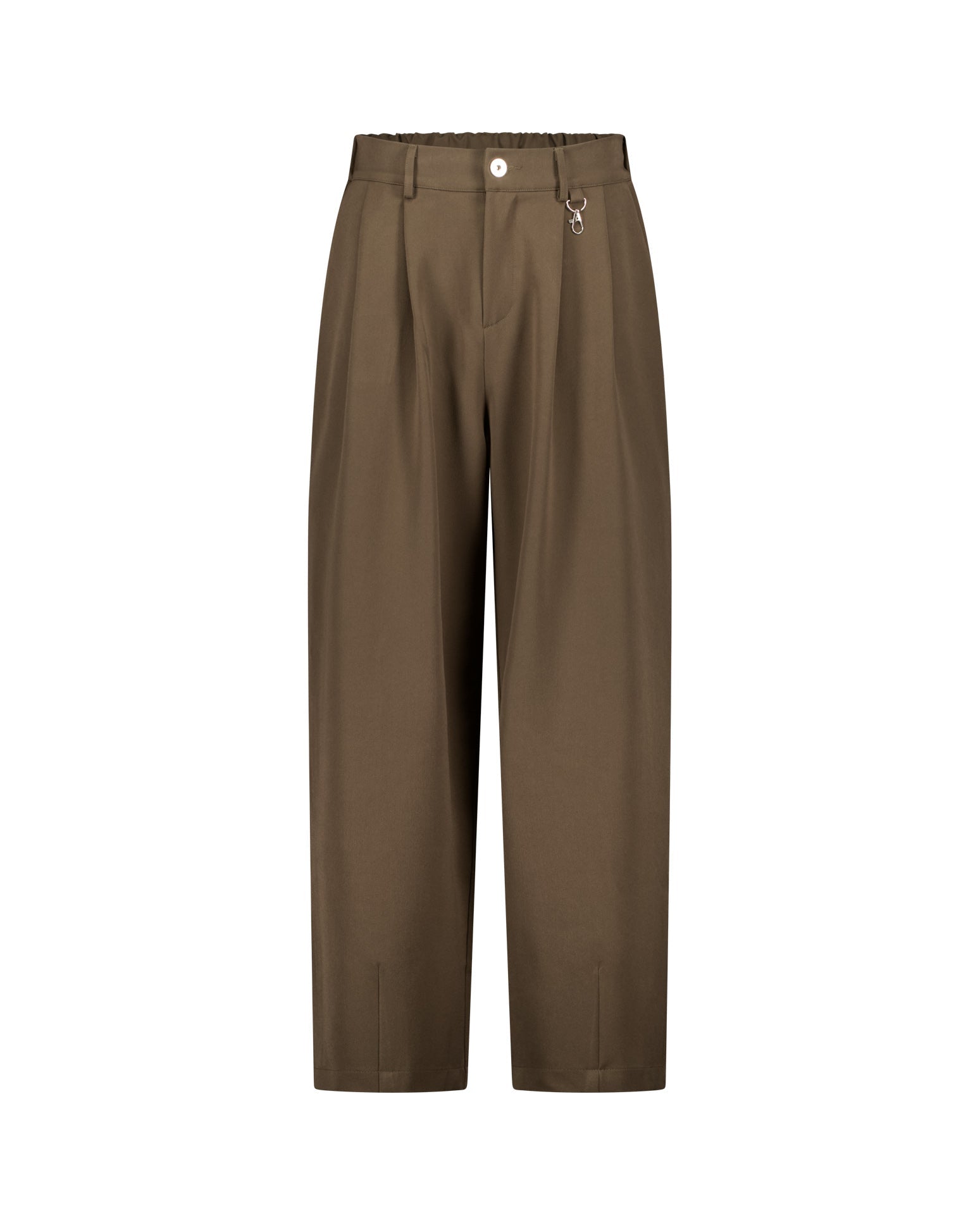 PLEATED PANTS – BROWN