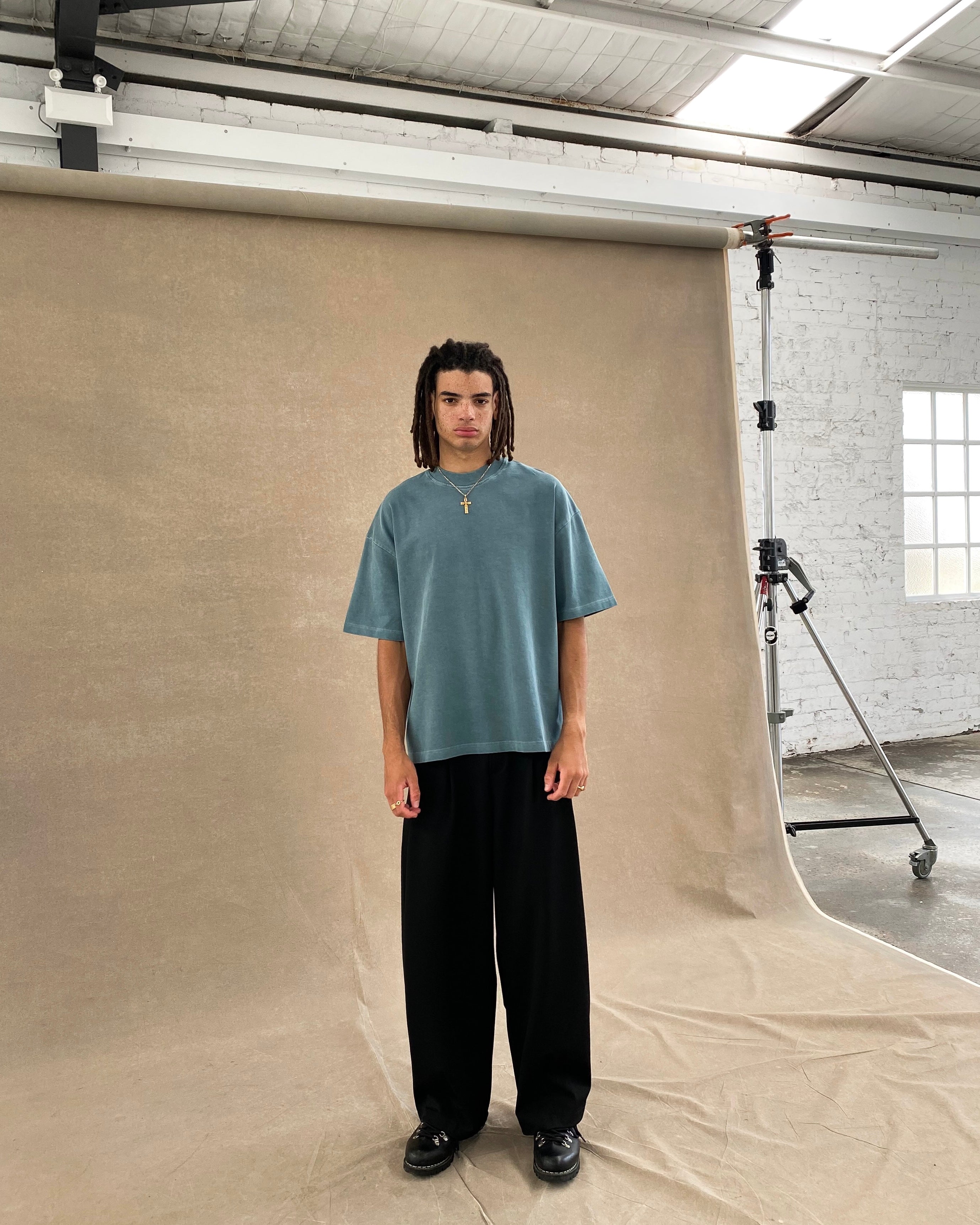 SIGNATURE BLANK T-SHIRT – FADED GREEN