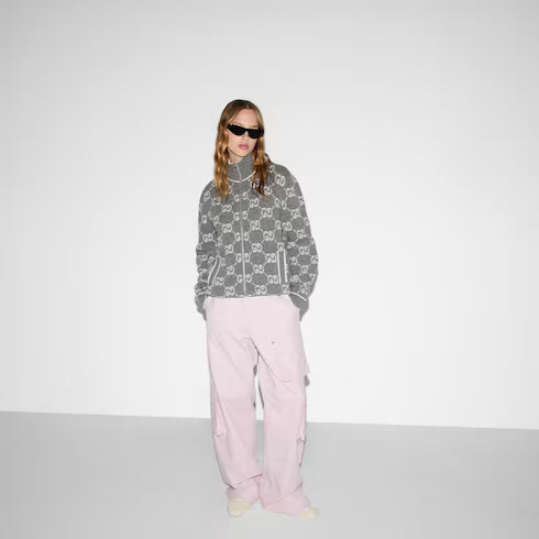 GG Jacquard Wool Cardigan