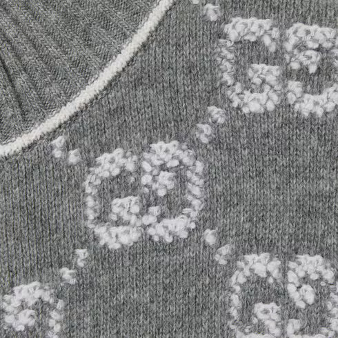 GG Jacquard Wool Cardigan