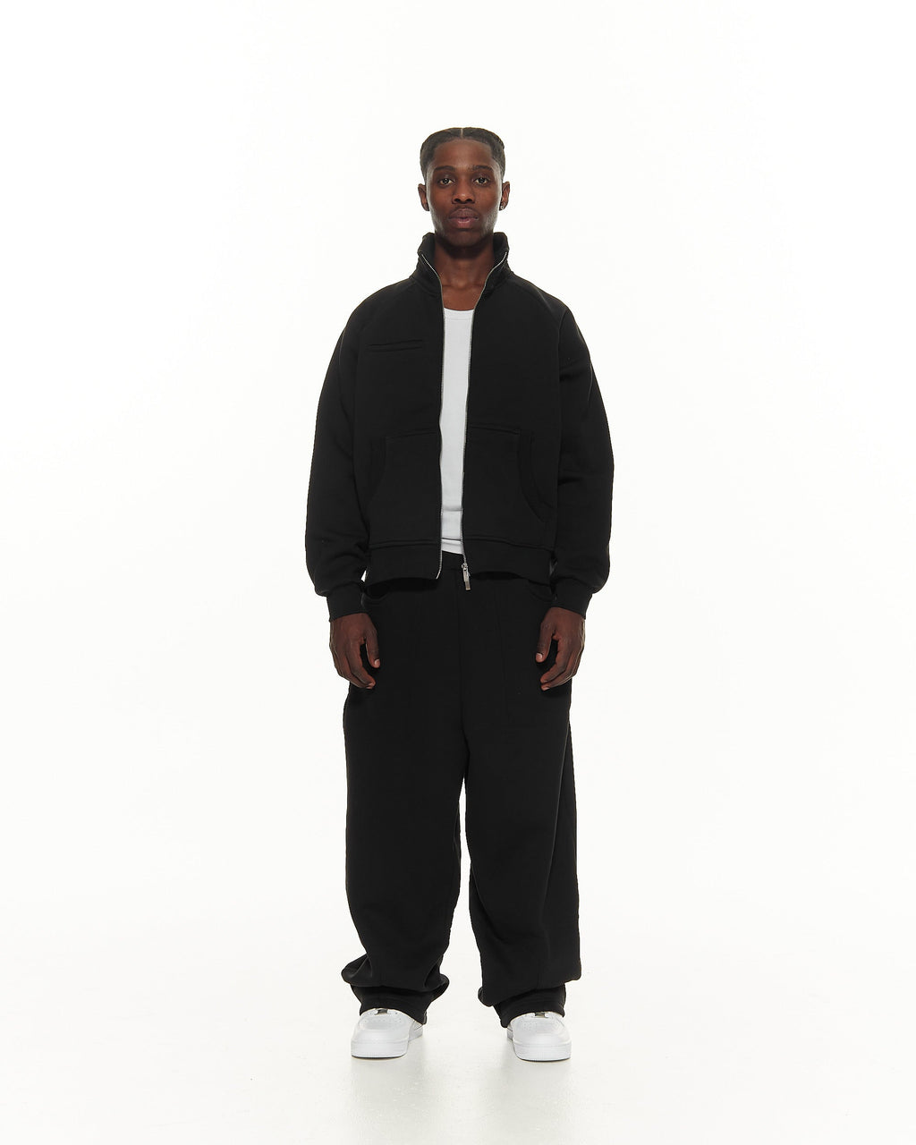 COZY TRACK JACKET – BLACK