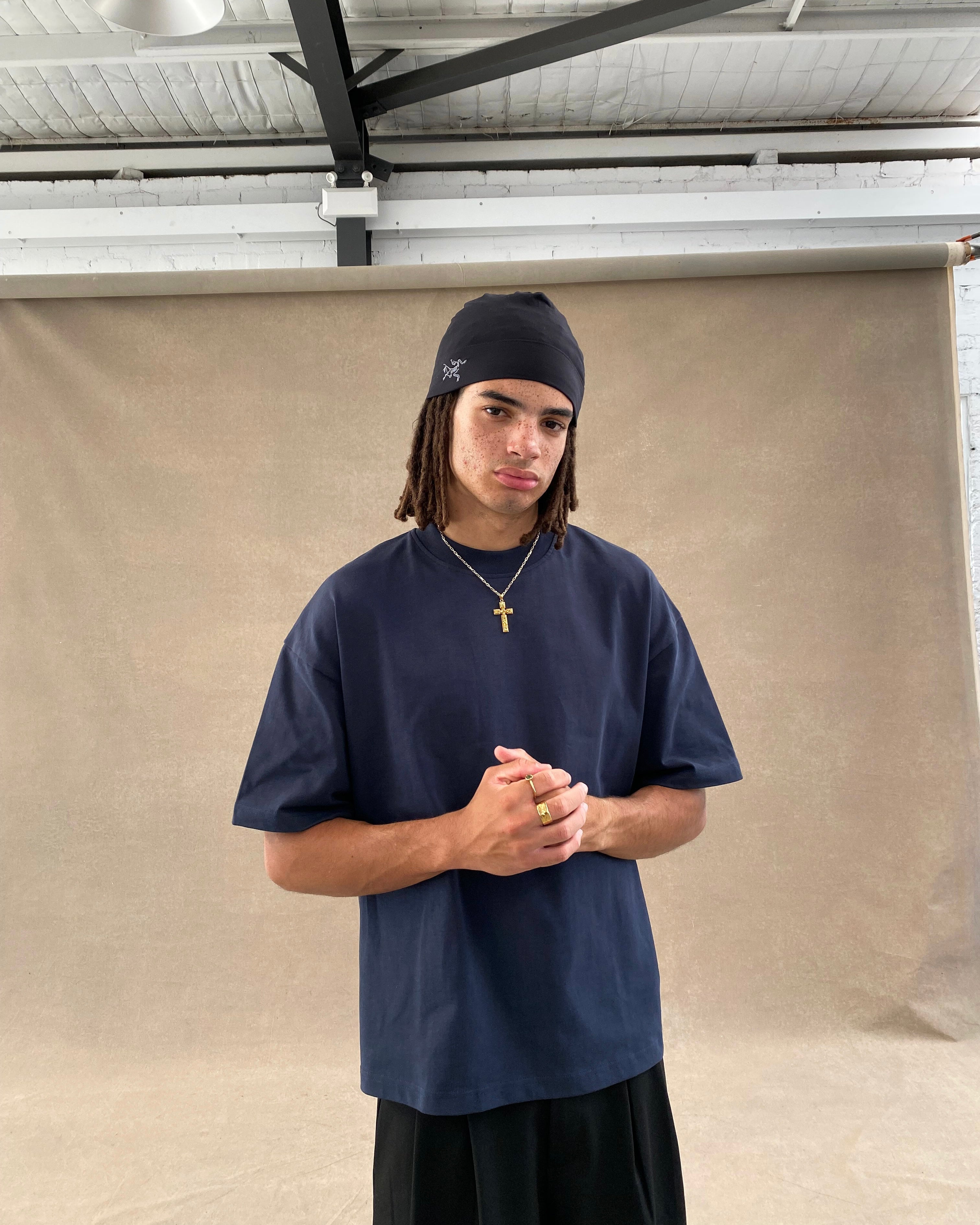 SIGNATURE BLANK T-SHIRT – NAVY BLUE