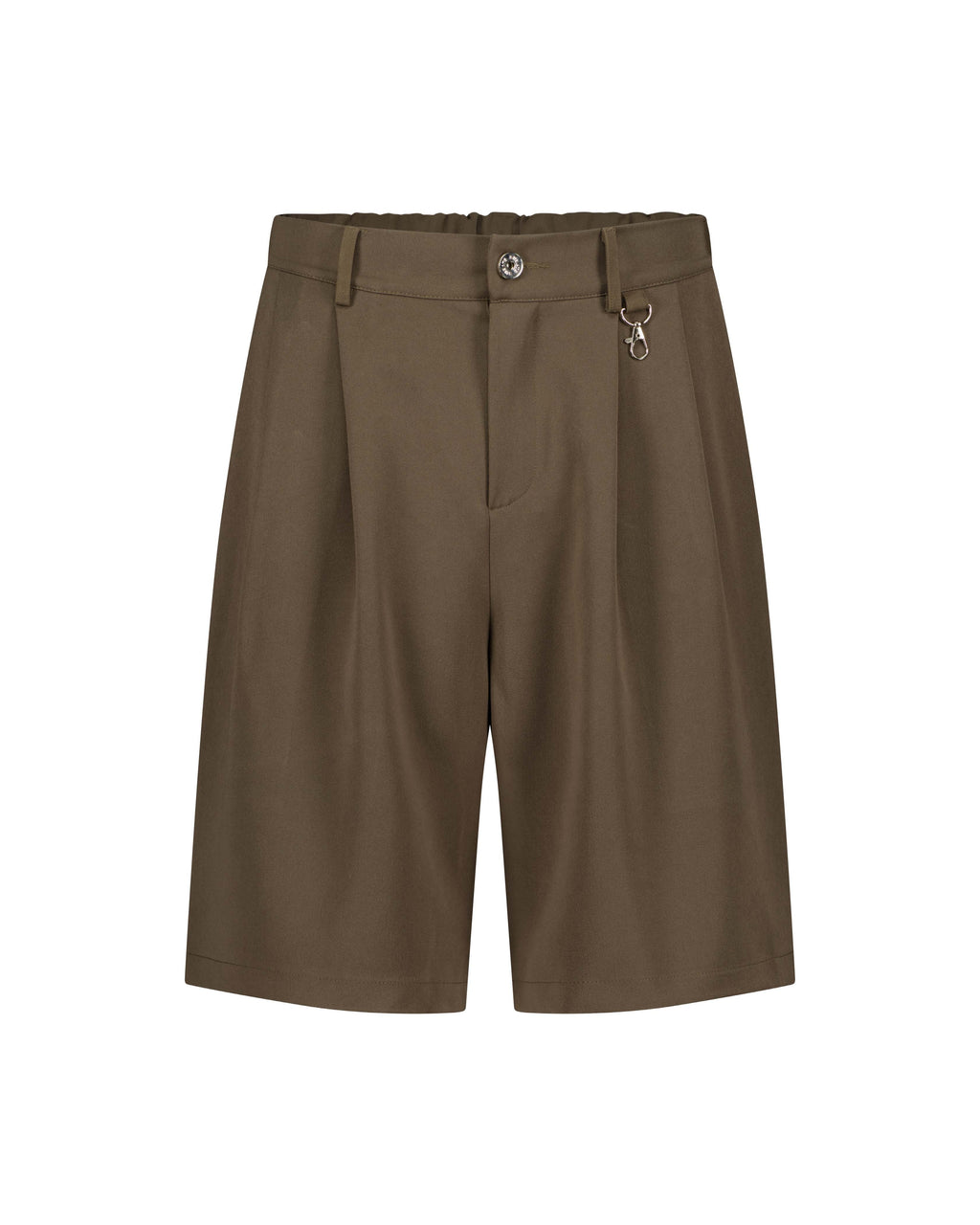 PLEATED SHORTS – BROWN