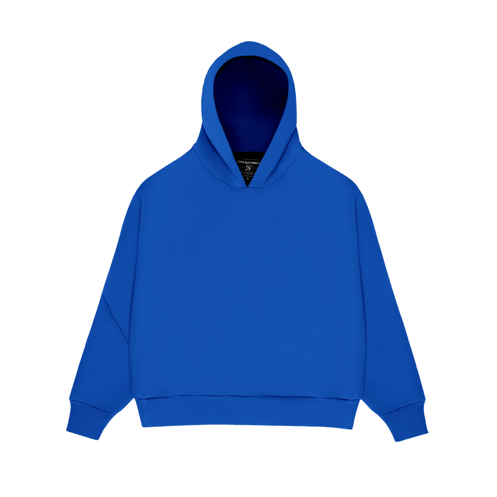 MONOCHROME HOODIE BRIGHT BLUE