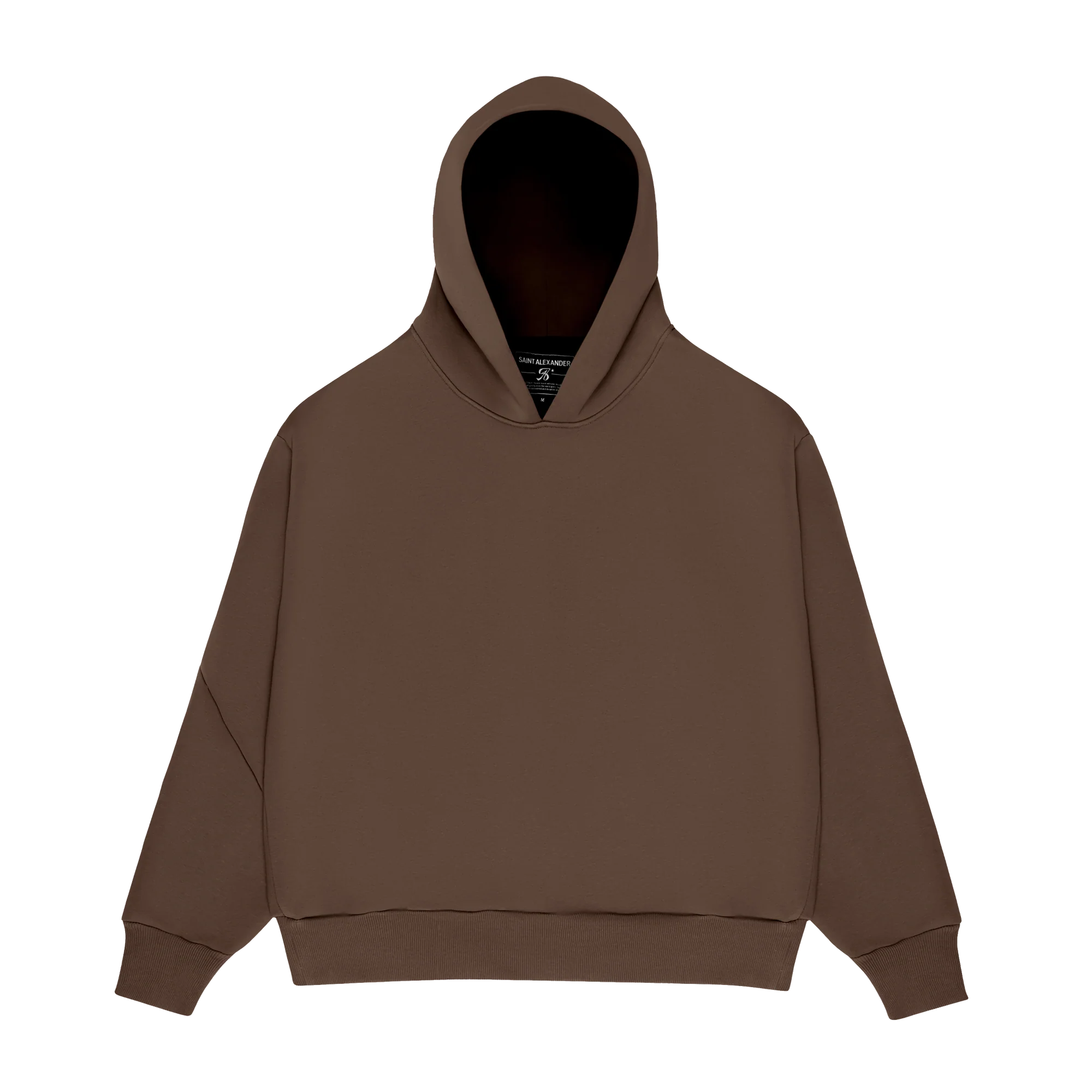 MONOCHROME HOODIE BARK BROWN