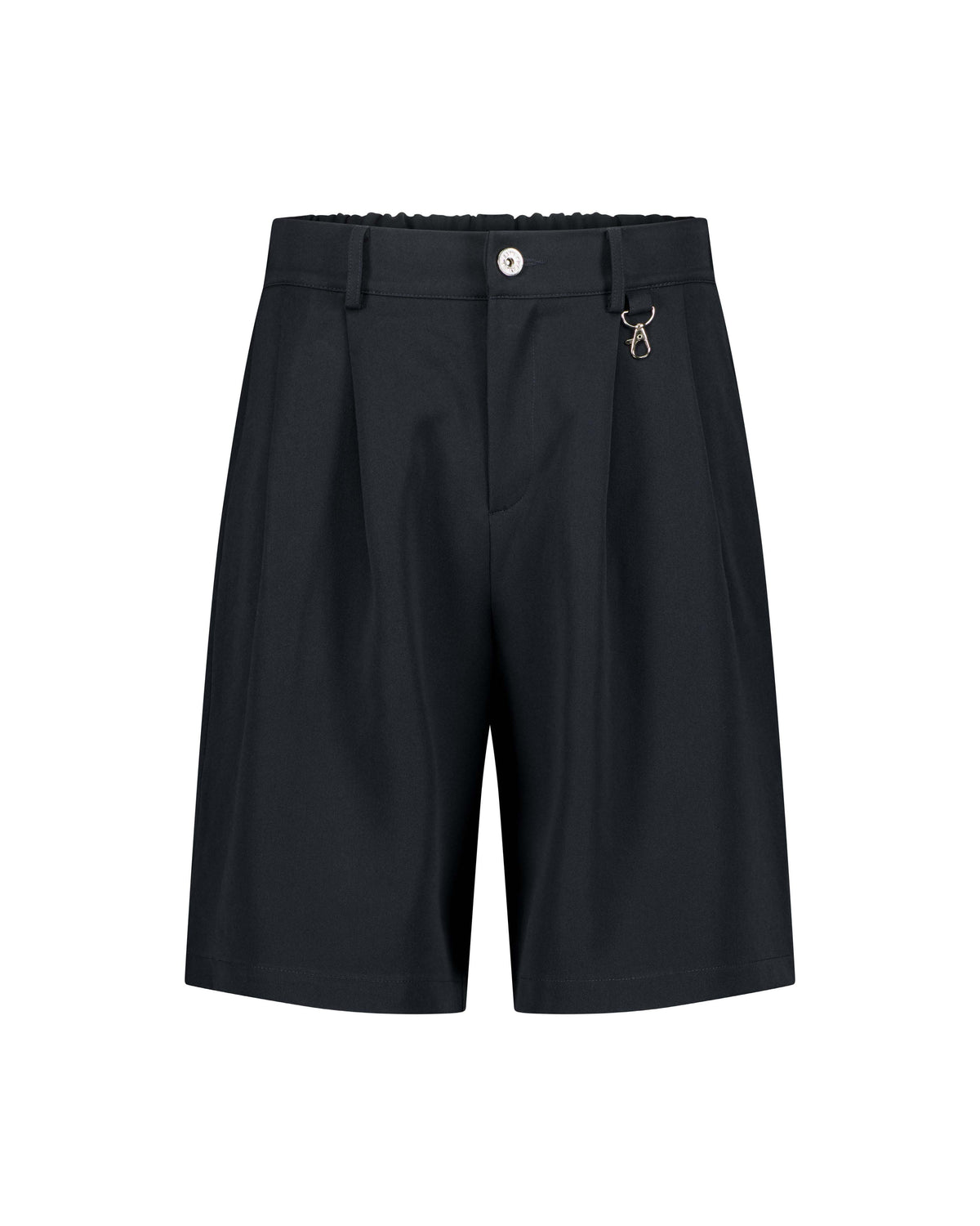 PLEATED SHORTS – NAVY BLUE