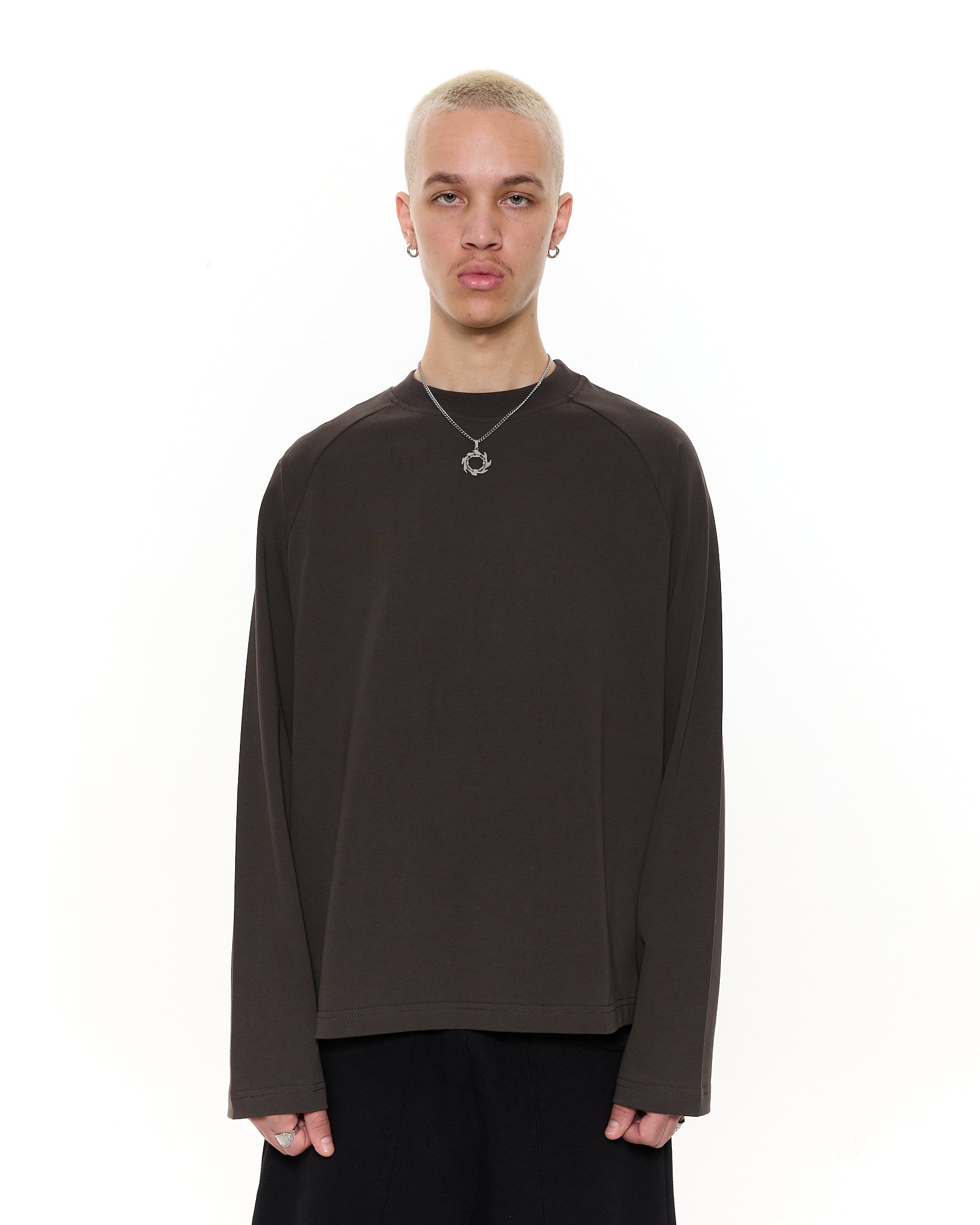 LONG SLEEVE T-SHIRT – COFFEE