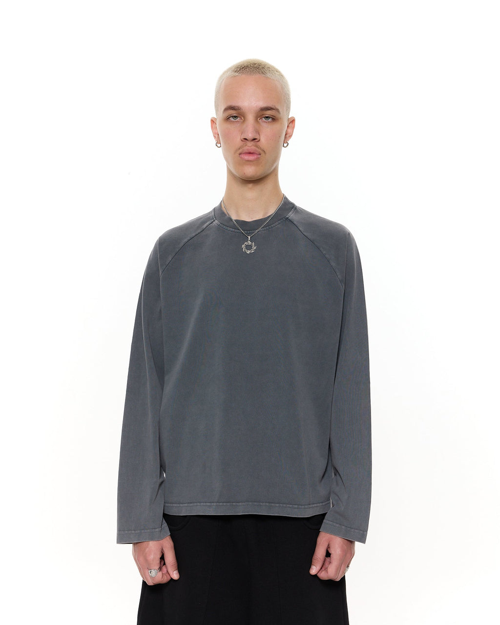 LONG SLEEVE T-SHIRT – FADED WHITE