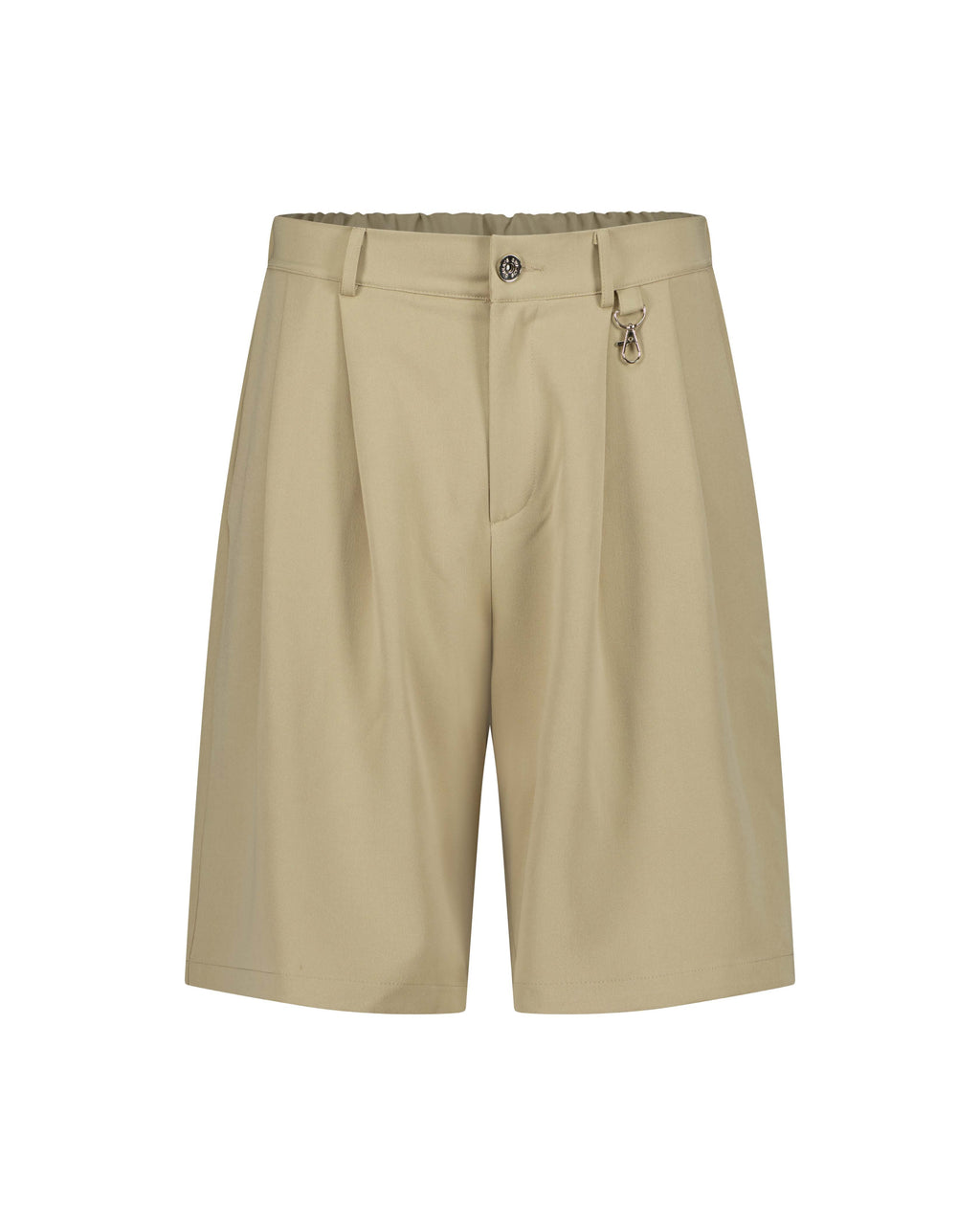 PLEATED SHORTS – BEIGE