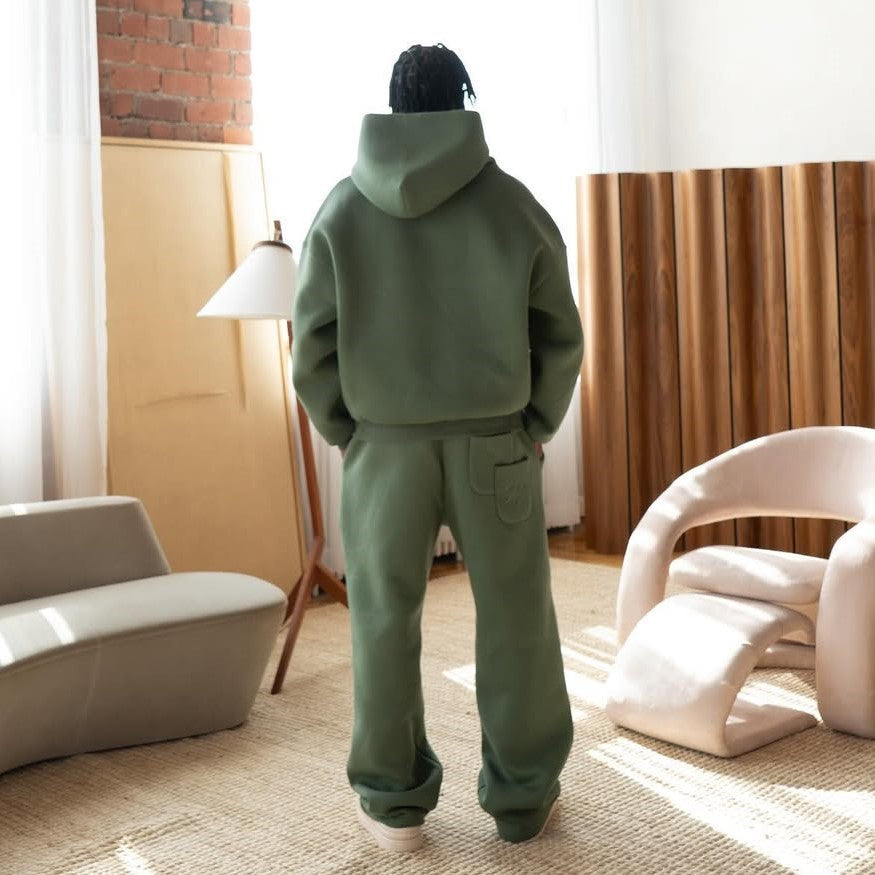MONOCHROME PANTS DEEP GREEN