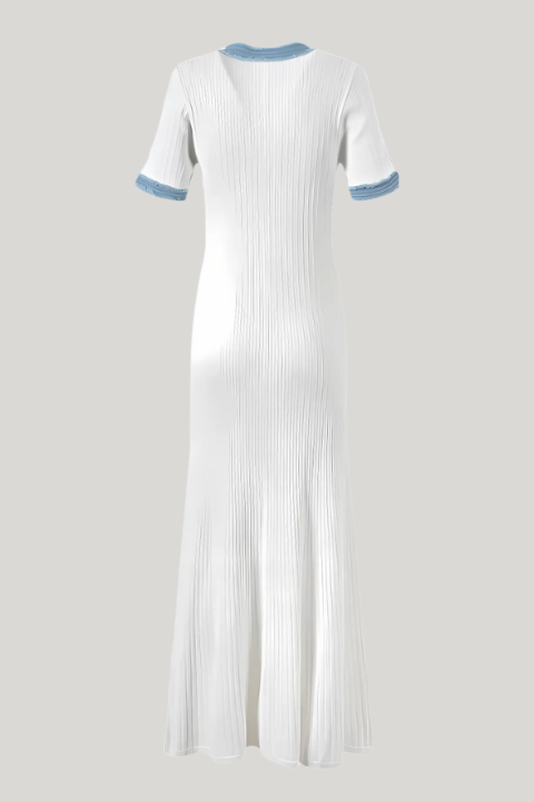 Knitted Dress with Gold Buttons – 154879